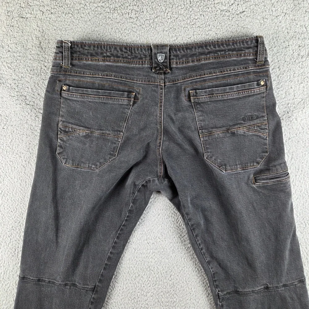 Kuhl‎ Jeans Mens 38x32 (37x32) Black Outlaw Selvage Denim Outdoor Cotton